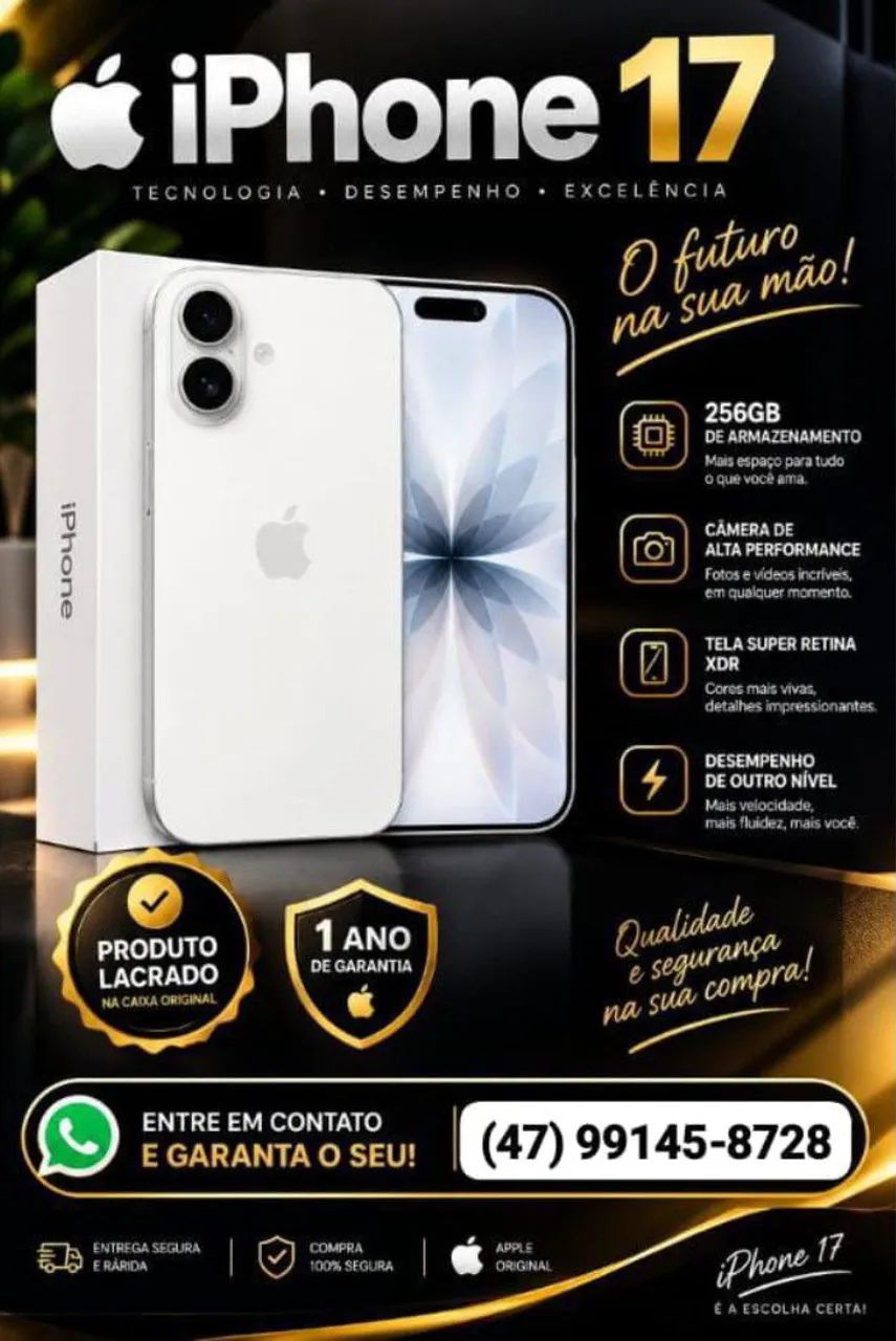 iPhone 17 Branco 256GB