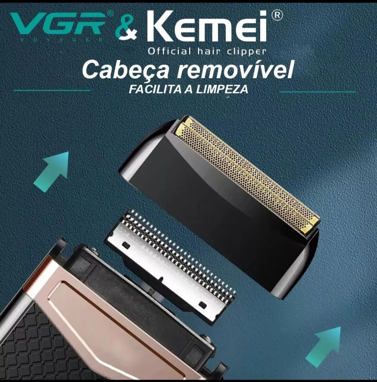 Barbeador elétrico completo  - Foto 2