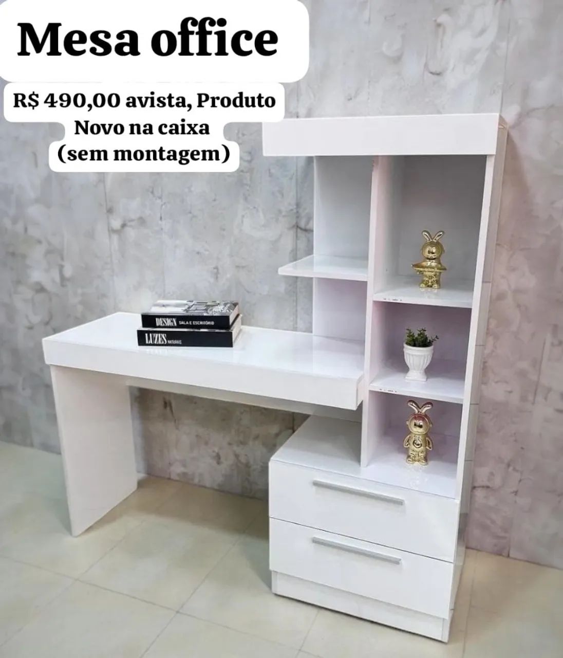 Mesa office Novos na caixa somente 