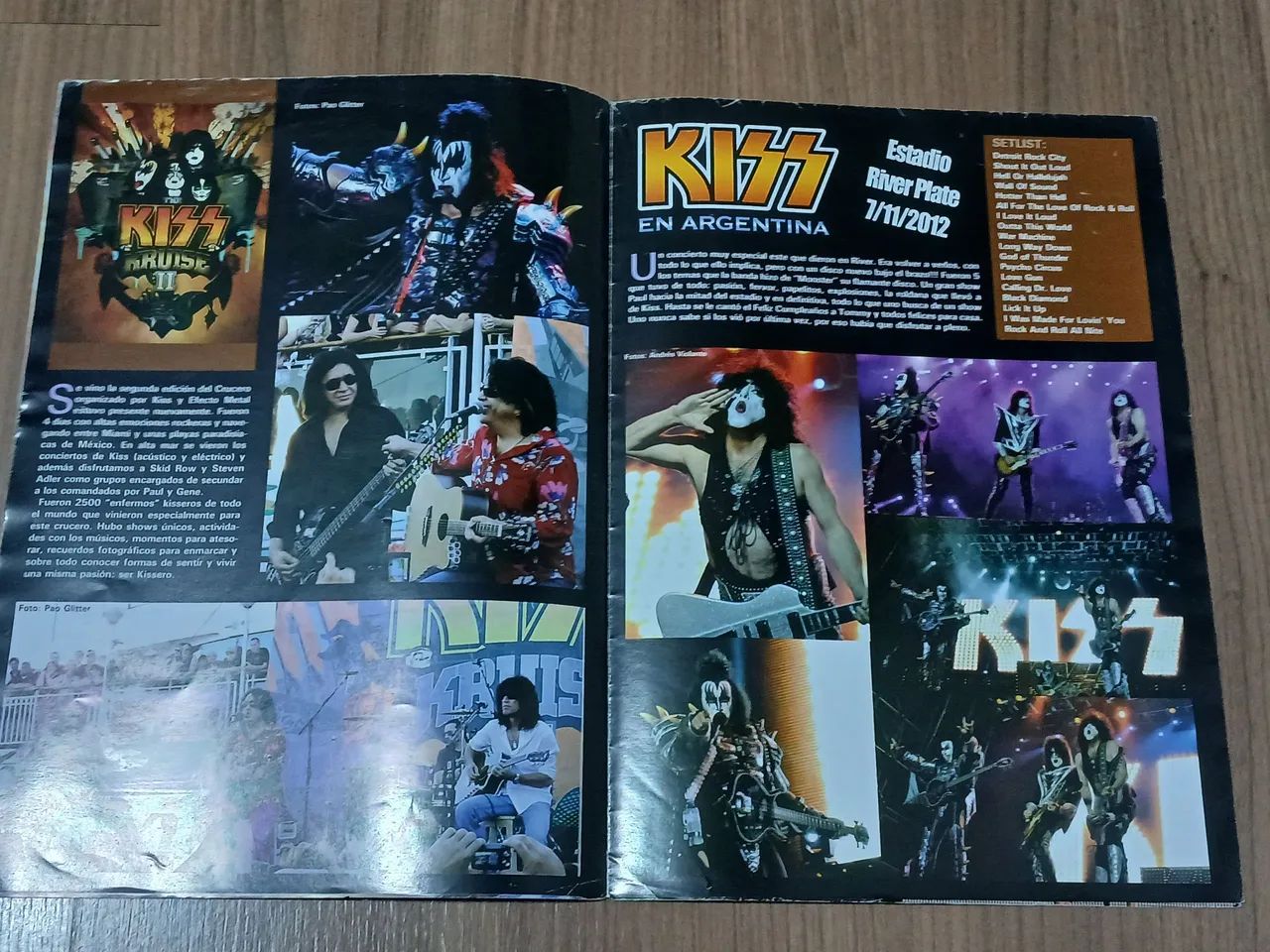 KISS Revista Poster Metal - KISS em Argentina (2012) + Pôster