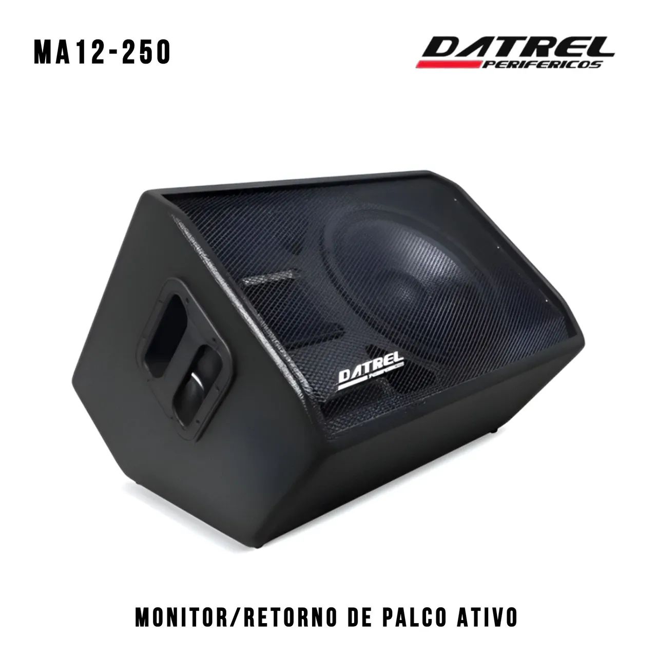 Caixa de Som Monitor Metorno Ativo Datrel MA12-250 12 polegadas 250 w rms