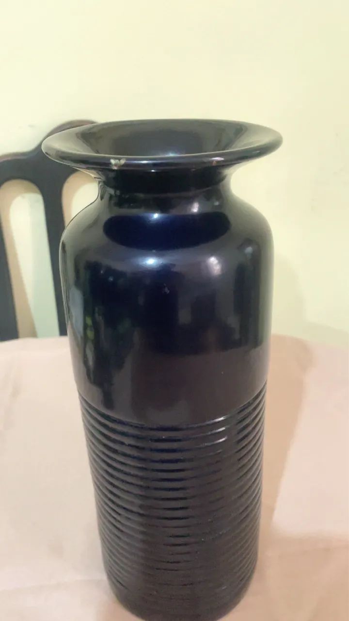 Vaso de cerâmica preto - Foto 3