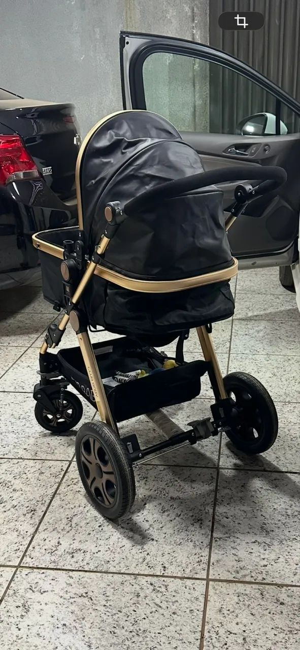 CARRINHO DE BEBÊ LUXO 3 EM 1