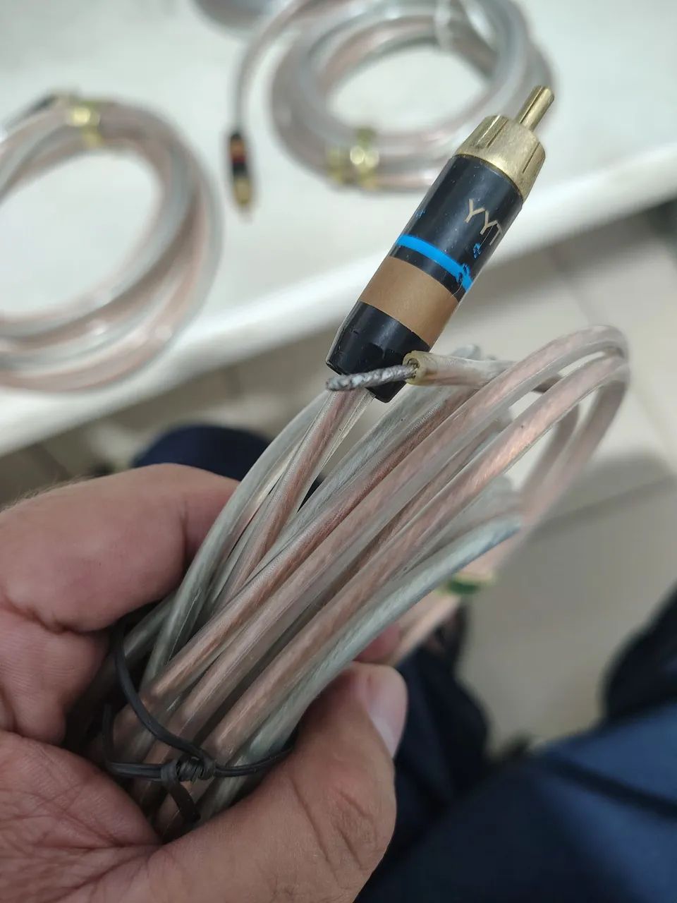 2 Pares de Cabos RCA para Caixas de Som ponta Solta YYTCG - Foto 3