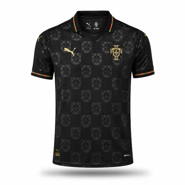 Camisa Seleção de Portugal Preta Copa 2026 Puma 