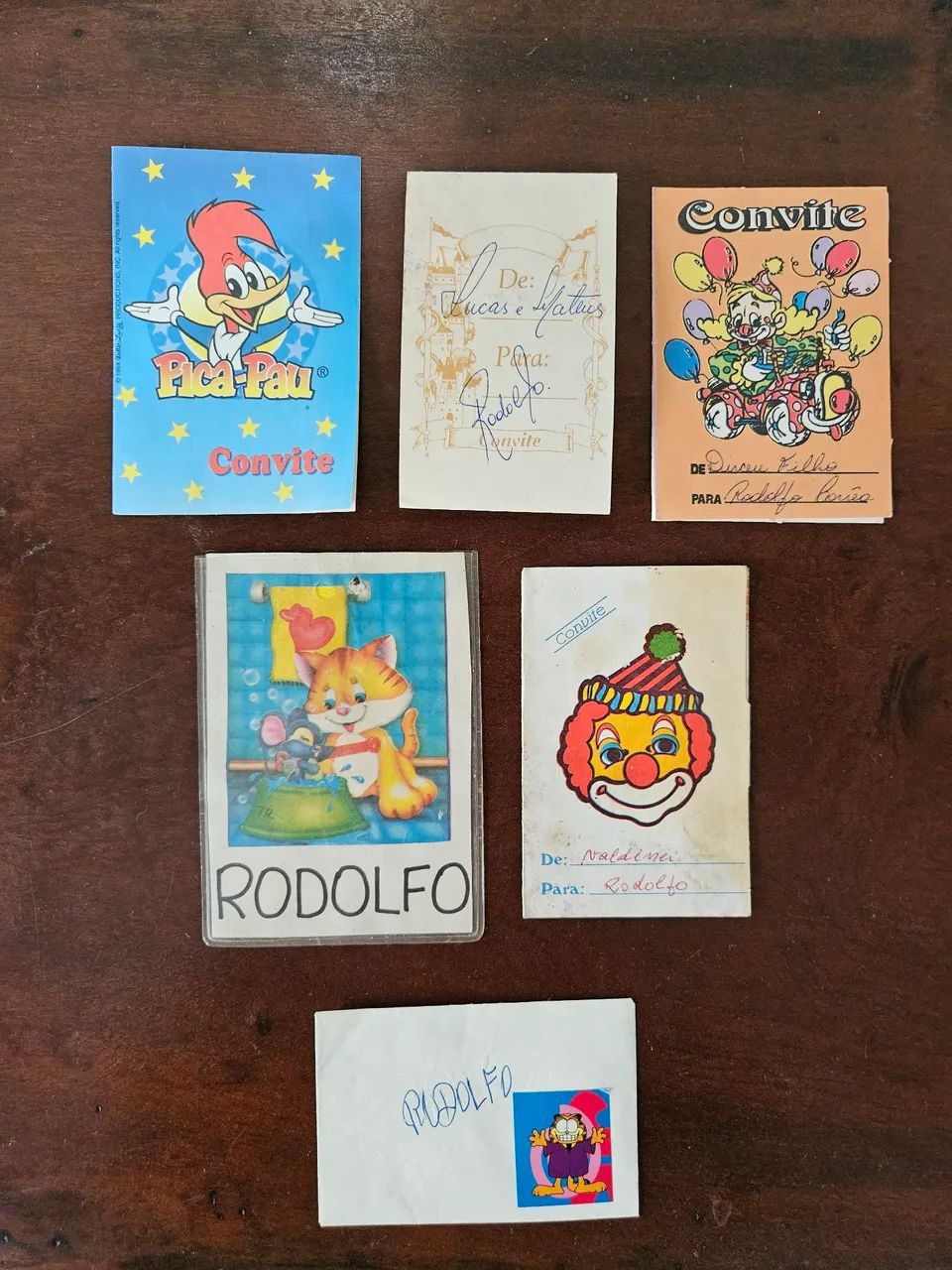 Lote convites anos 90