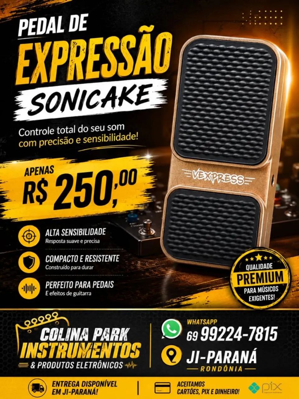 Pedal de Expressão Sonicake 