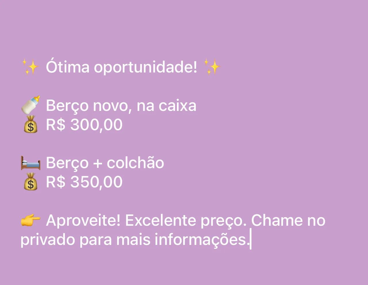 Berço novo 64962187667329120
