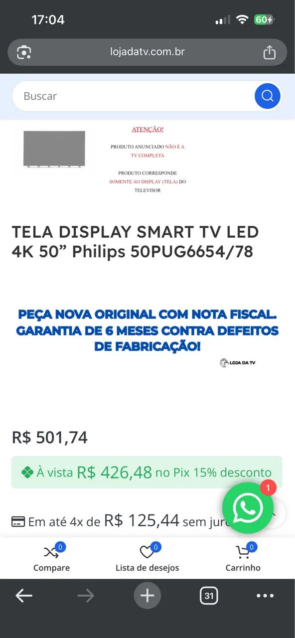 tv philips 50 4k - Foto 2