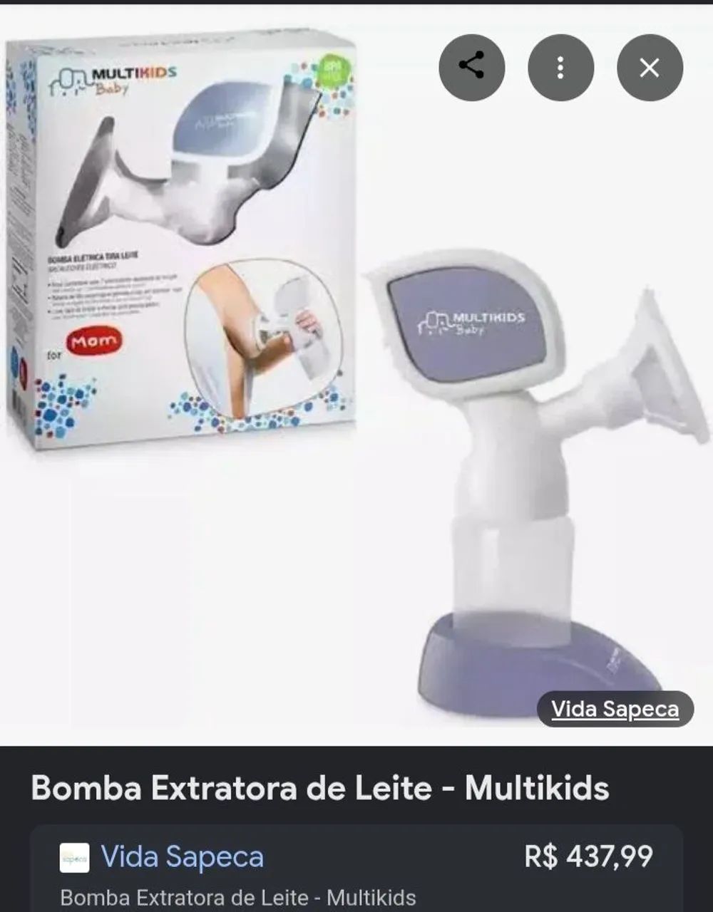 Bomba tira leite eletrica 
