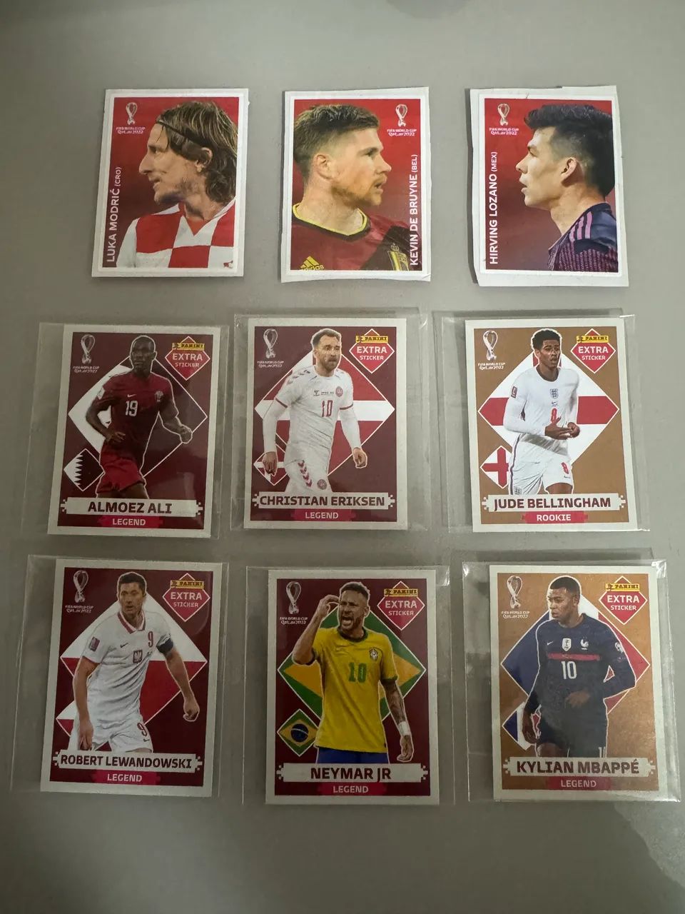Figurinhas copa do mundo 2022 (Legends e Coca Cola)