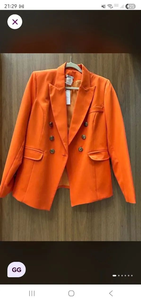 Blazer laranja tam P - Foto 2