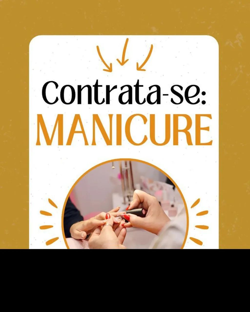CONTRATA-SE MANICURE 