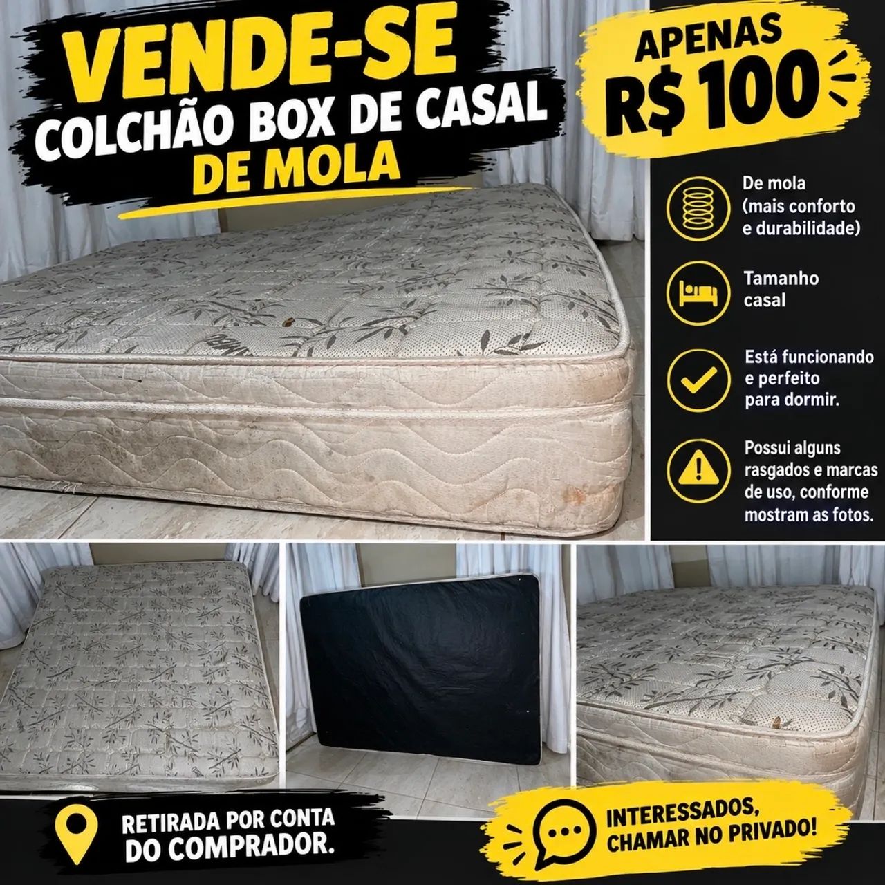 Colchão box de casal