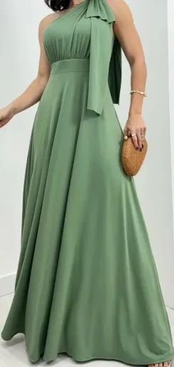 Vestido verde oliva  - Foto 3