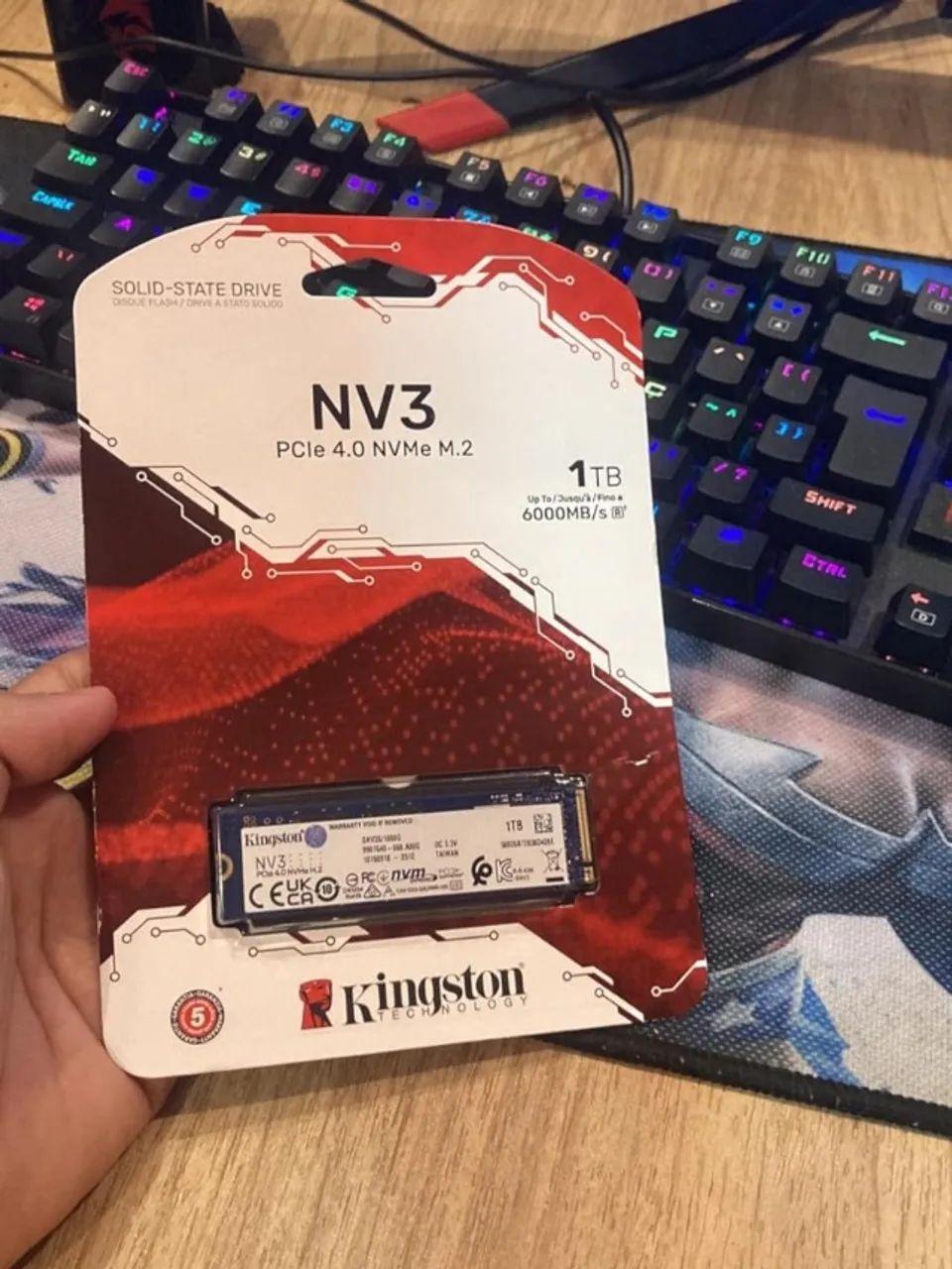 SSD M.2 NVMe 1TB Kingston PCIe 4.0 - Novo e Lacrado