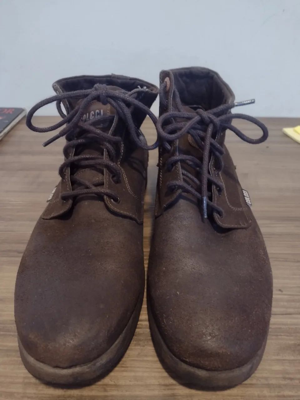 Bota Coturno COLCII- 1986 Lona /Couro 