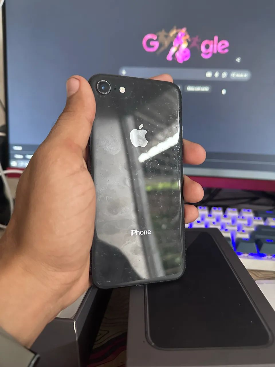 Iphone 8 256gb pra vender logo - Foto 4