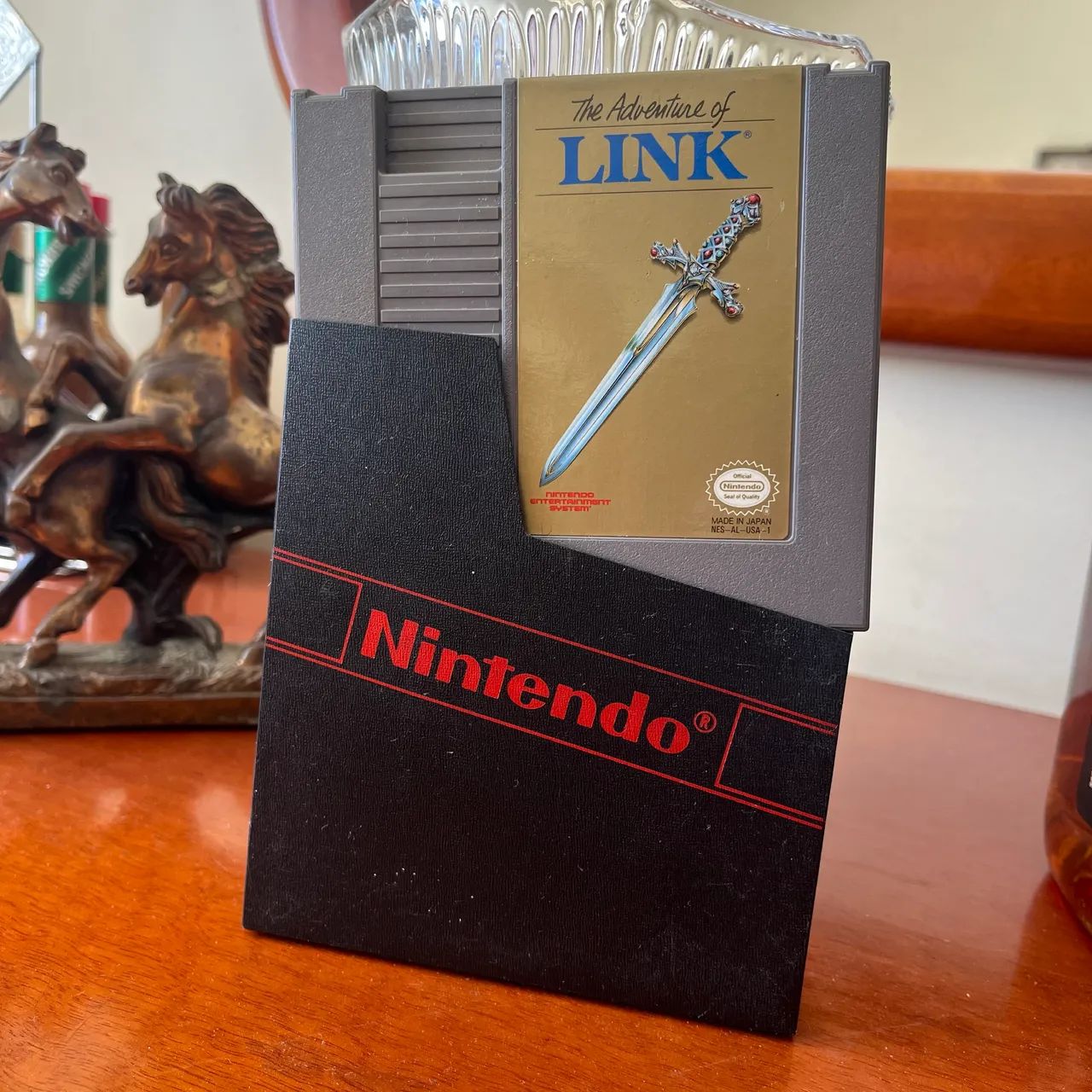 jogo nes - the adventure of link - zelda - original com case