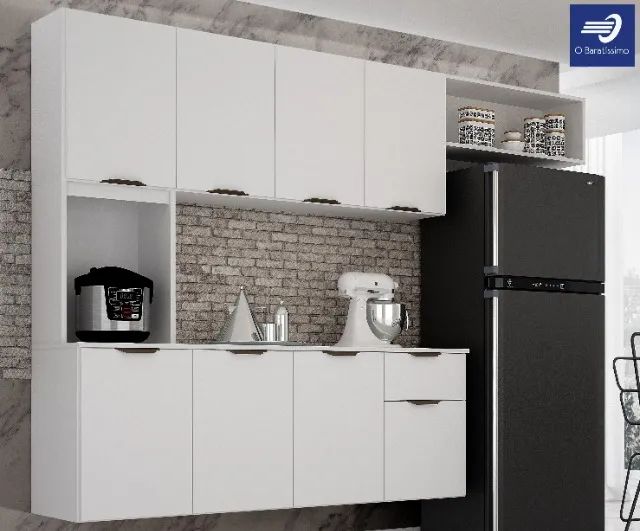 Cozinha Suspensa com Balcão Moderna Lacrada - Foto 2
