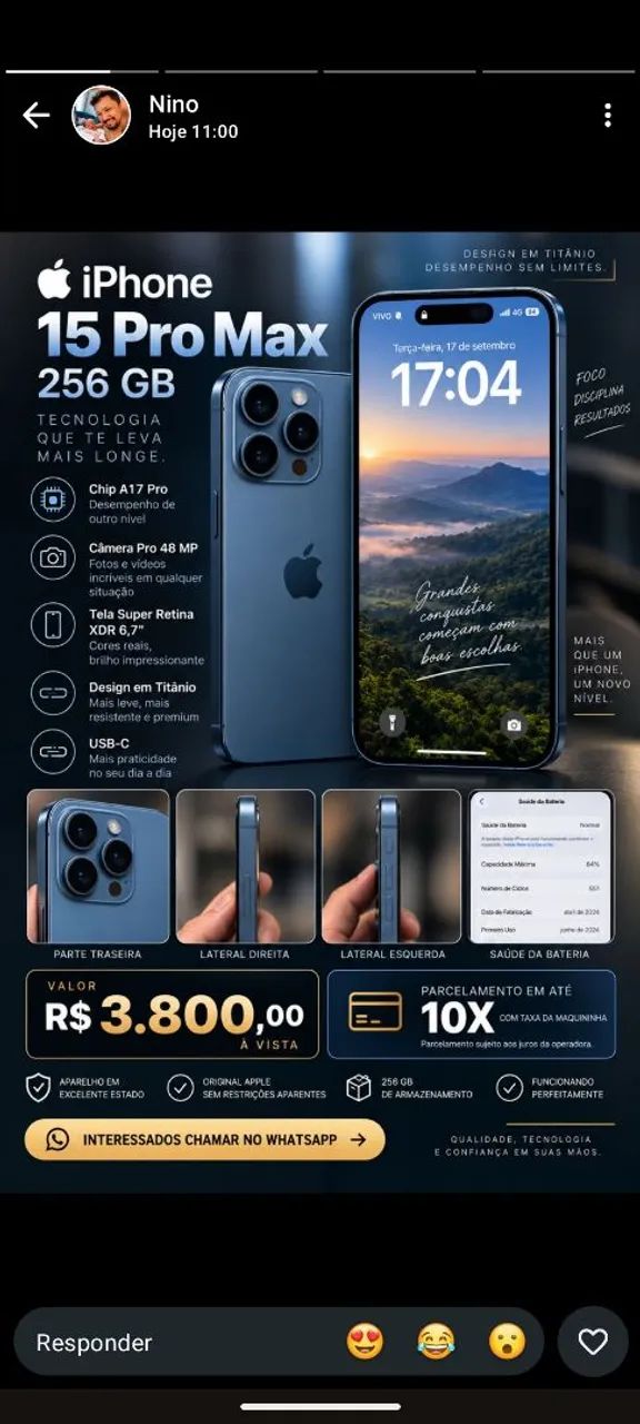 iPhone 15 pro Max top - Foto 2