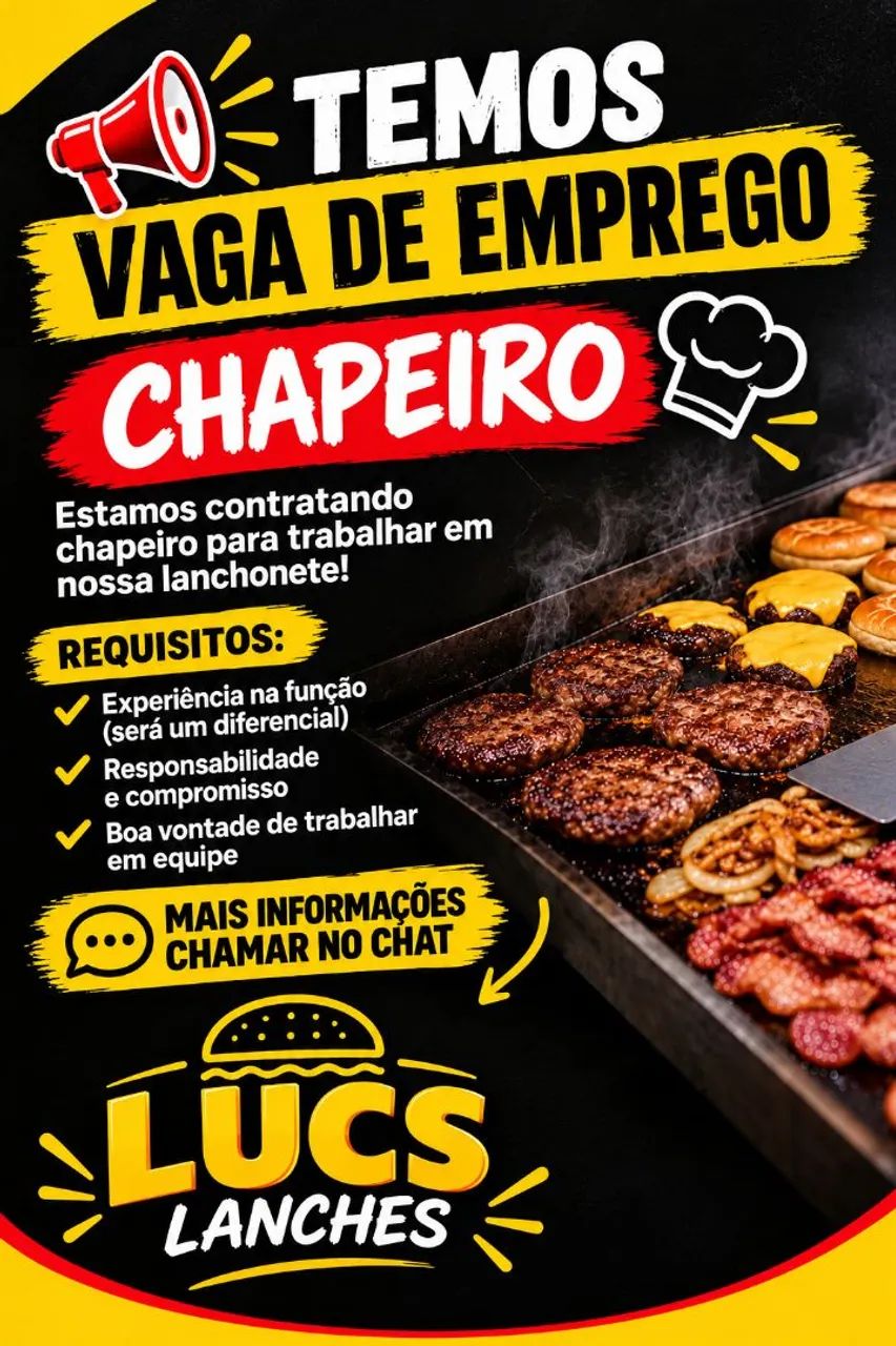 Vaga para chapeiro