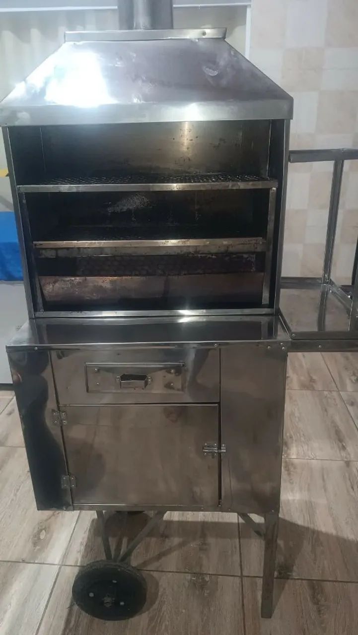 Carrinho de Churrasco aço inox 