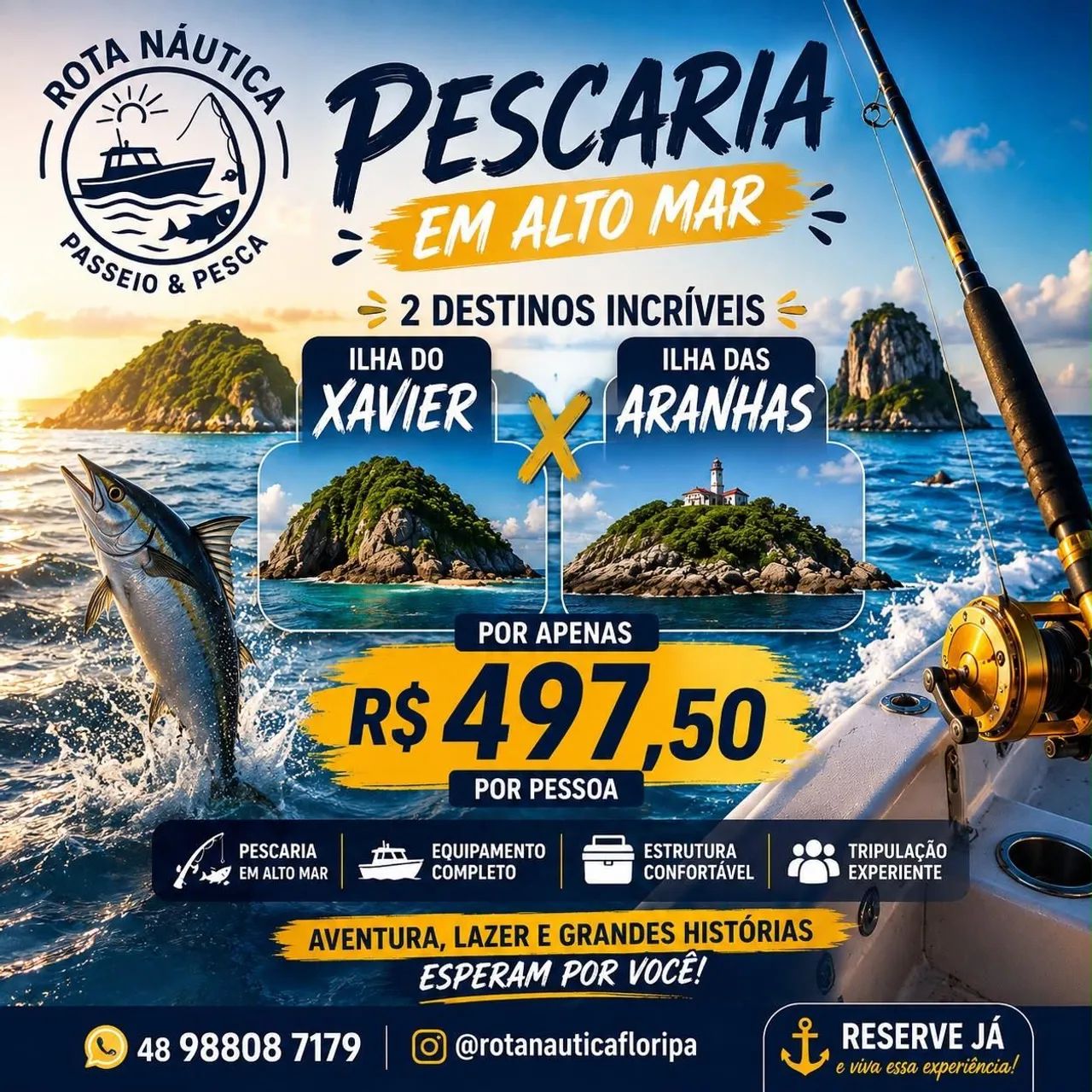 Pesca de lancha no mar - Foto 4