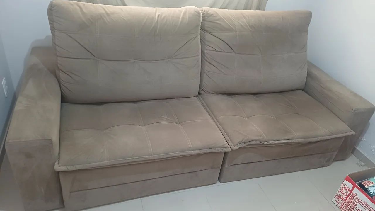 Sofa Retrátil - sem rasgos. Estrutura robusta - Foto 2