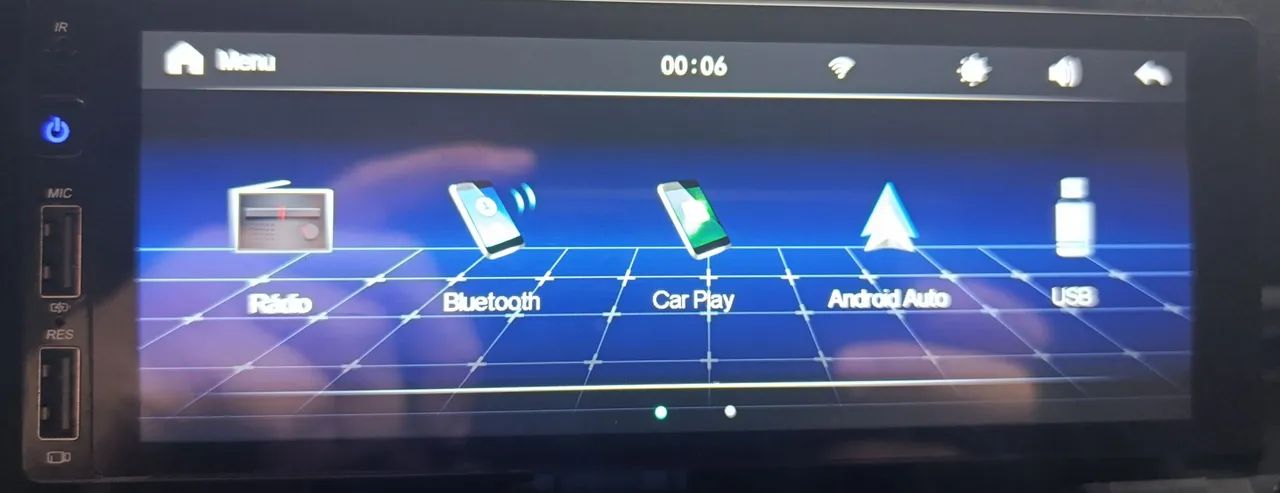 Multimídia mp5 de 1din de 6.86 polegadas Android auto e Car play - Foto 4