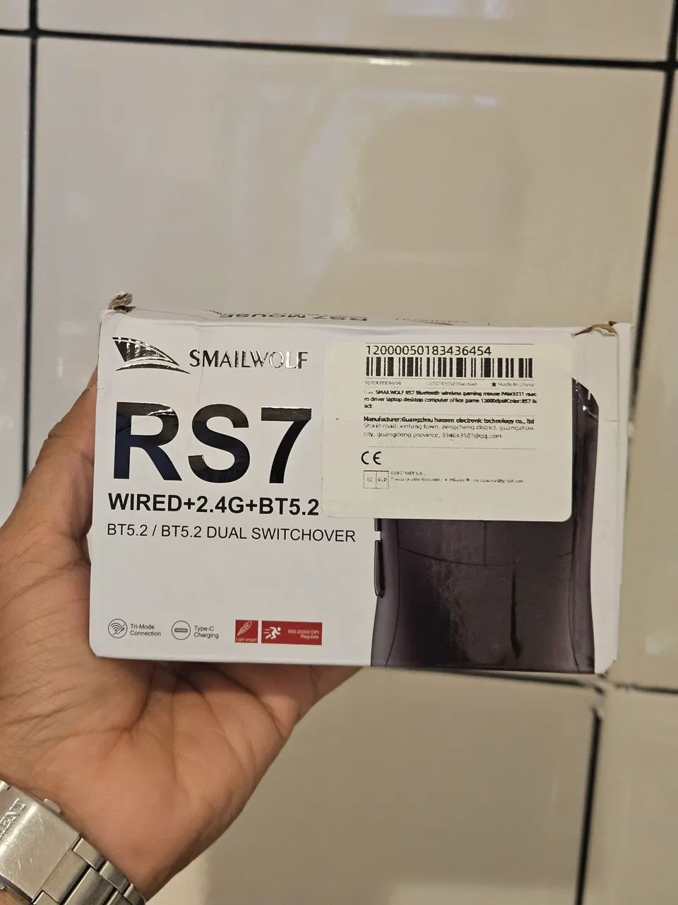 Mouse Smailwolf RS7 sem fio
