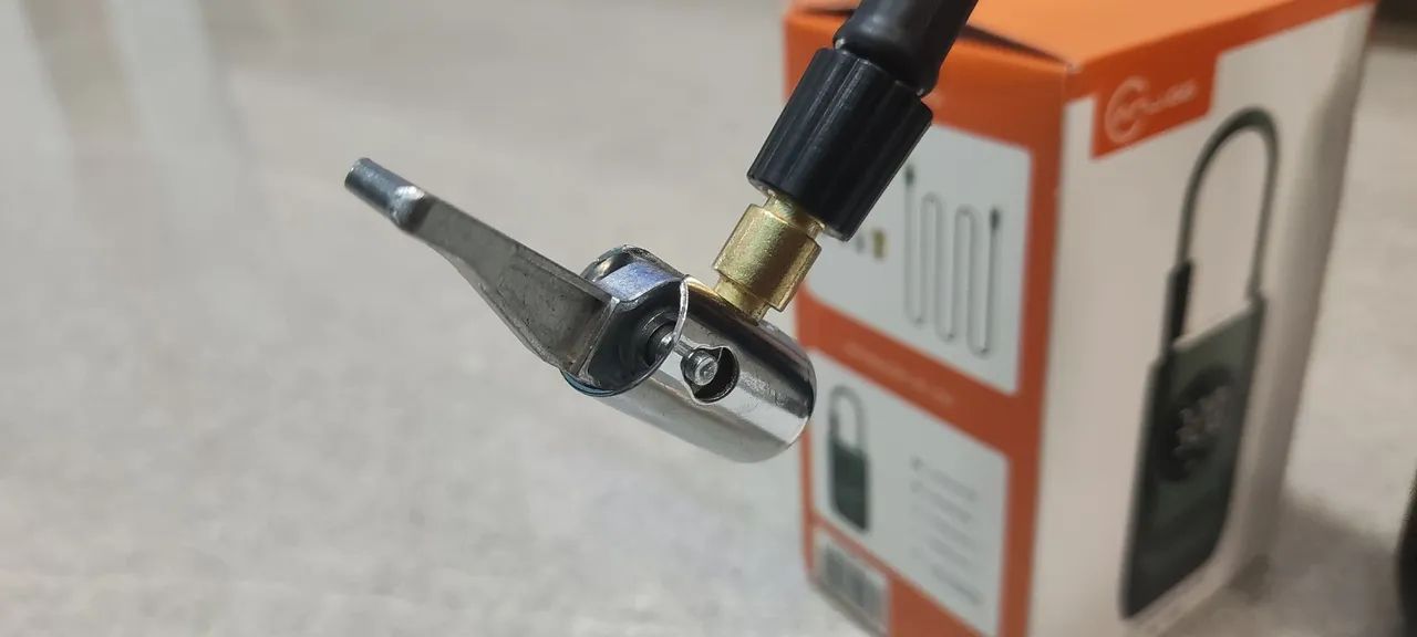 Compressor de ar portátil bico engate rápido com presilhas - Foto 4