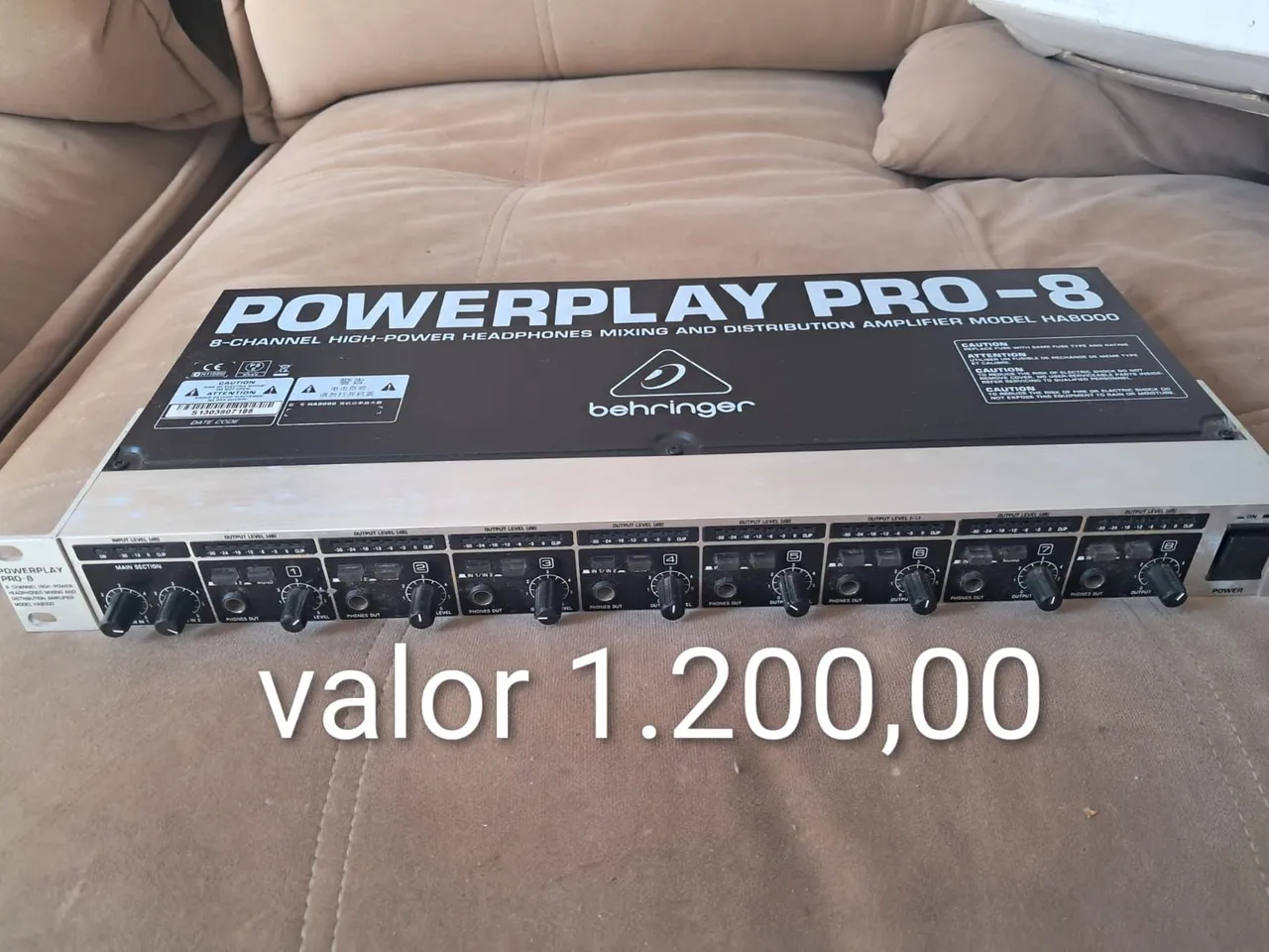 Power play 8 vias - Equipamentos e Acessórios de Som - Parque Rio