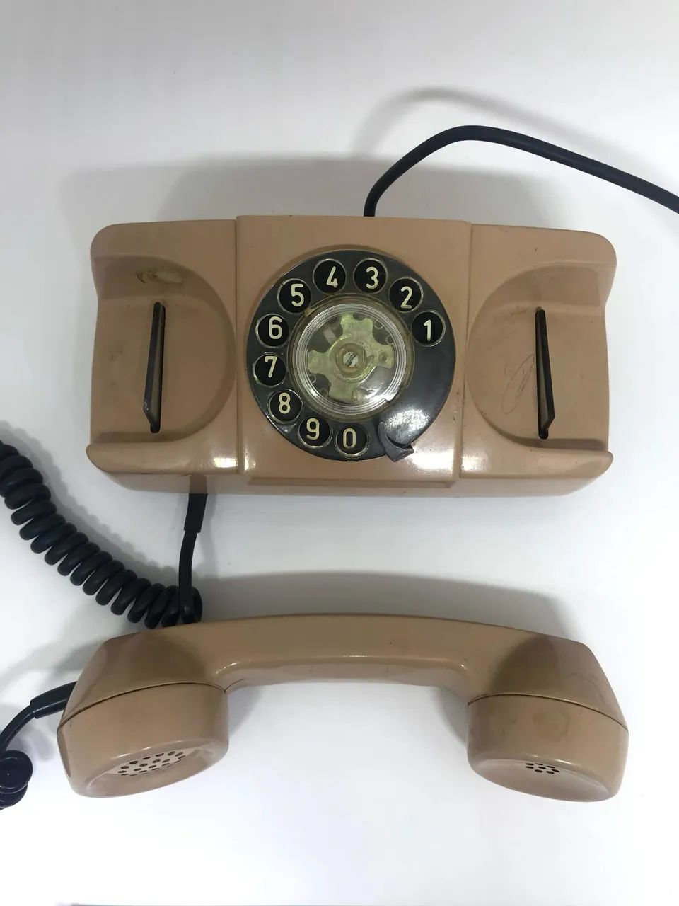 Telefone Antigo de Disco Vintage Bege - Decoração Retrô - Foto 3