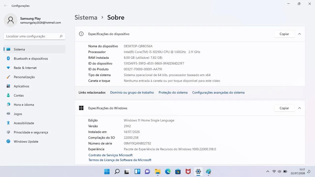 Notebook samsung Book Intel Core i5 8 gigas Ran HD 1 Terá - Foto 3