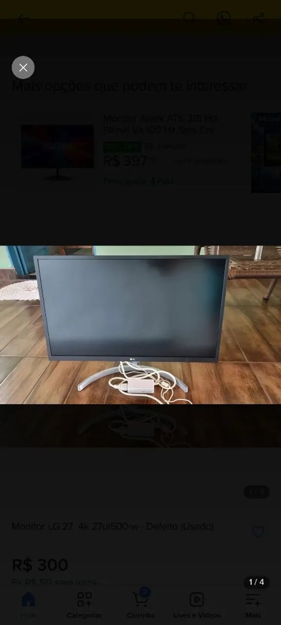 Monitor 27 LG 4k  - Foto 2