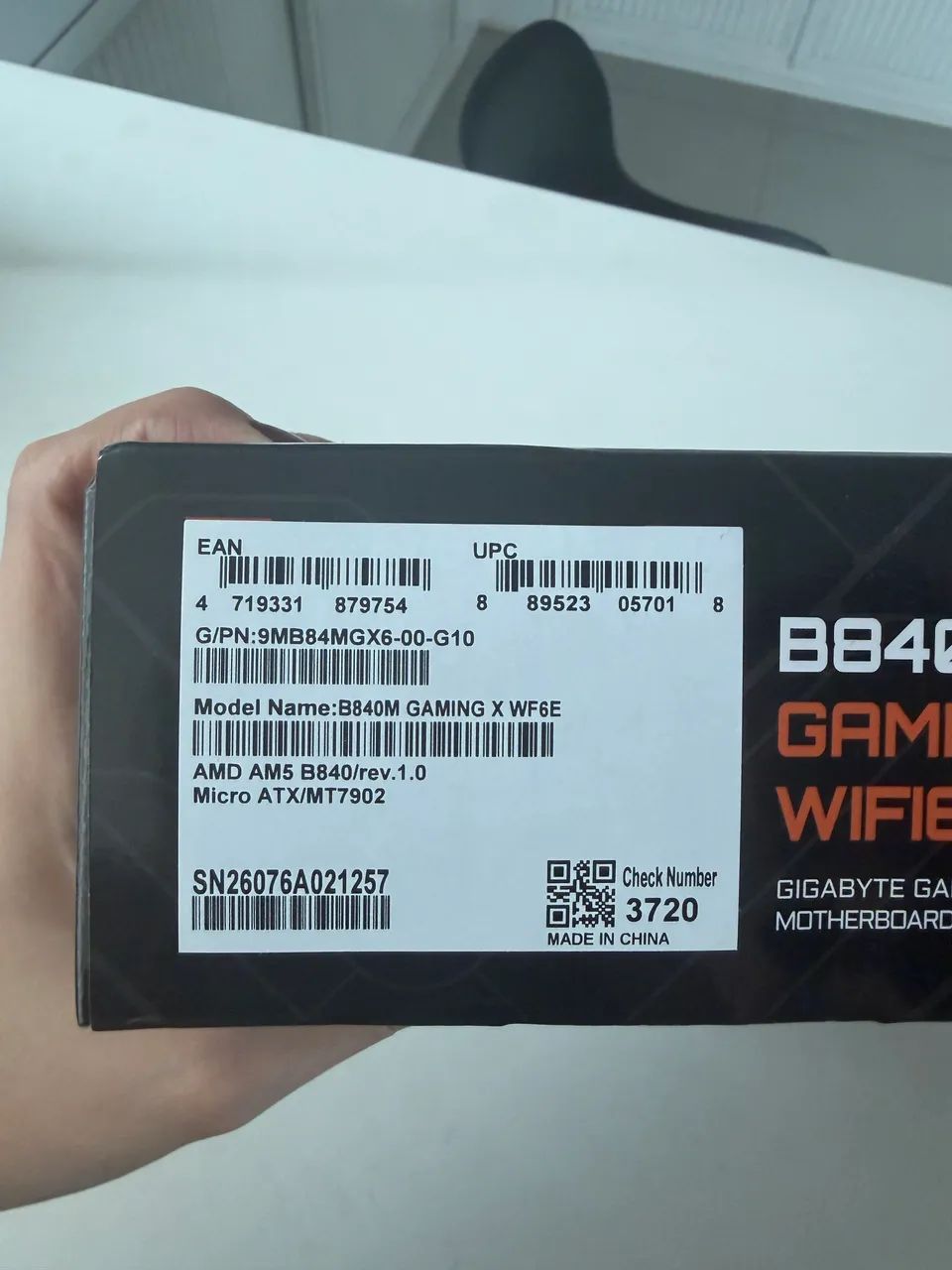 Placa Mãe Gigabyte B840M GAMING PLUS WIFI6E AMD AM5 - Foto 4