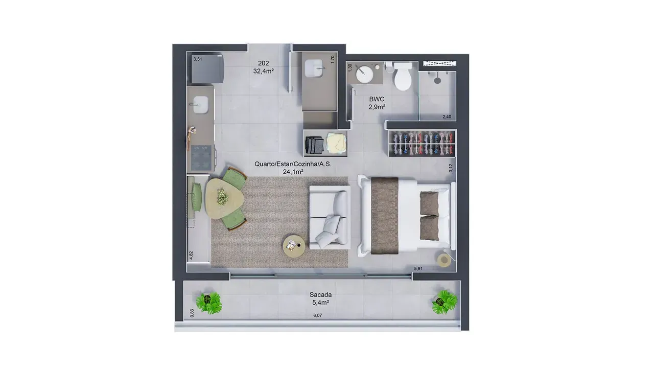 PLANTA 31m²