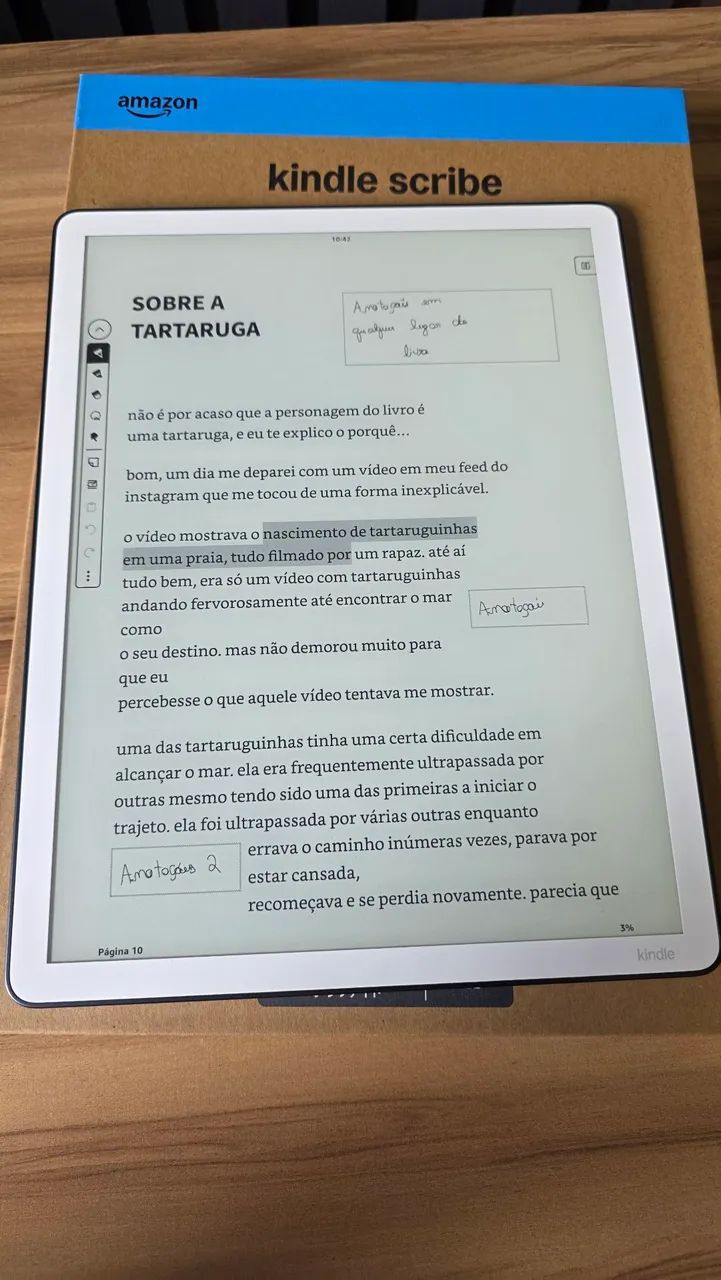 Kindle scribe c/ luz frontal (2025)