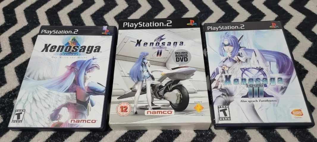 Jogos Xenosaga I,II e III Black Label Originais para PS2