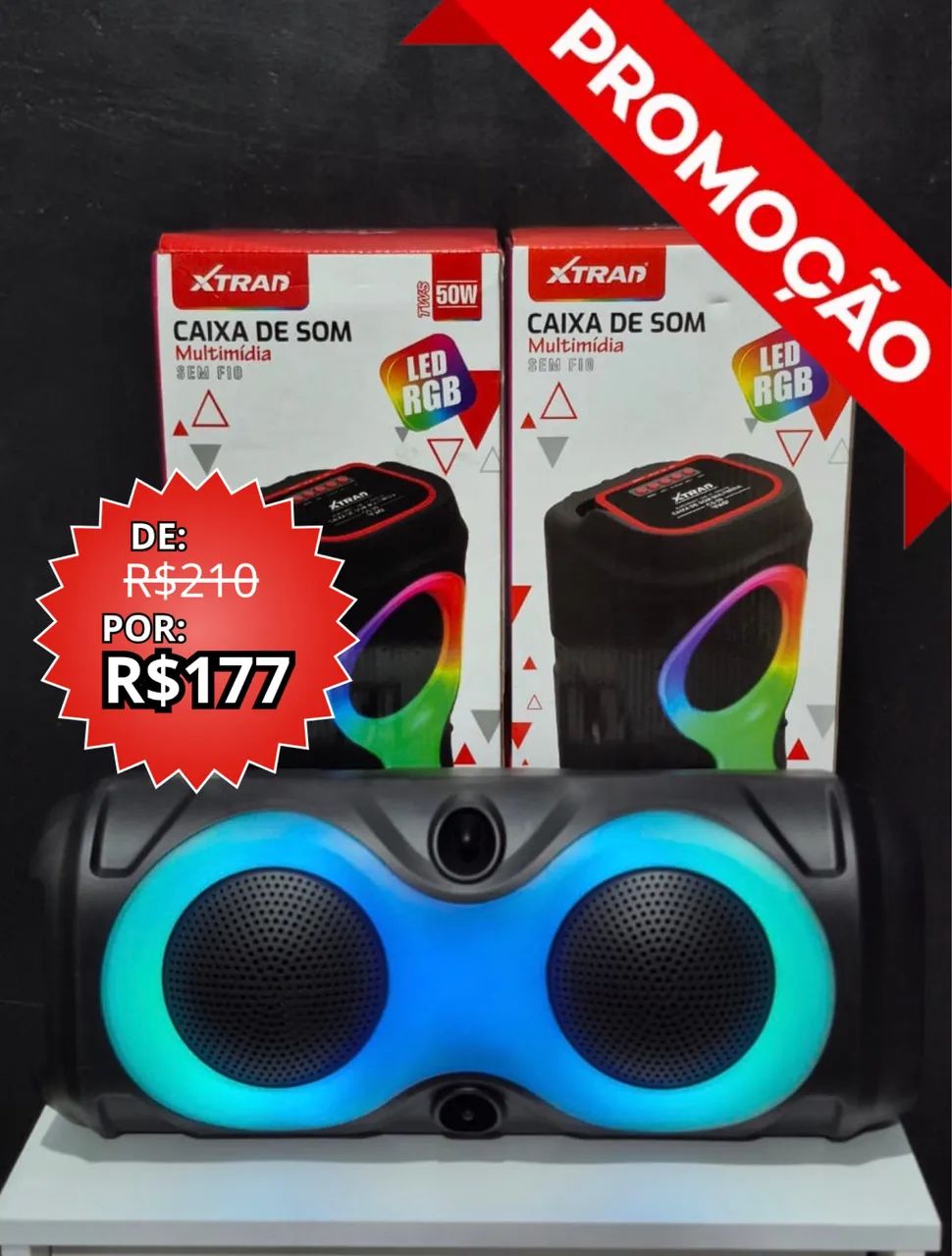 Caixa de Som Bluetooth 