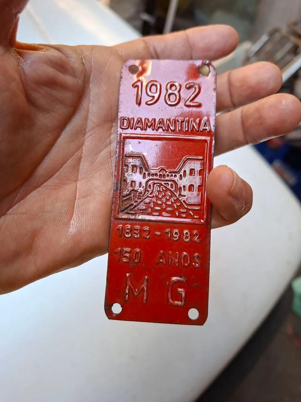 Plaqueta para placa antiga - Foto 2
