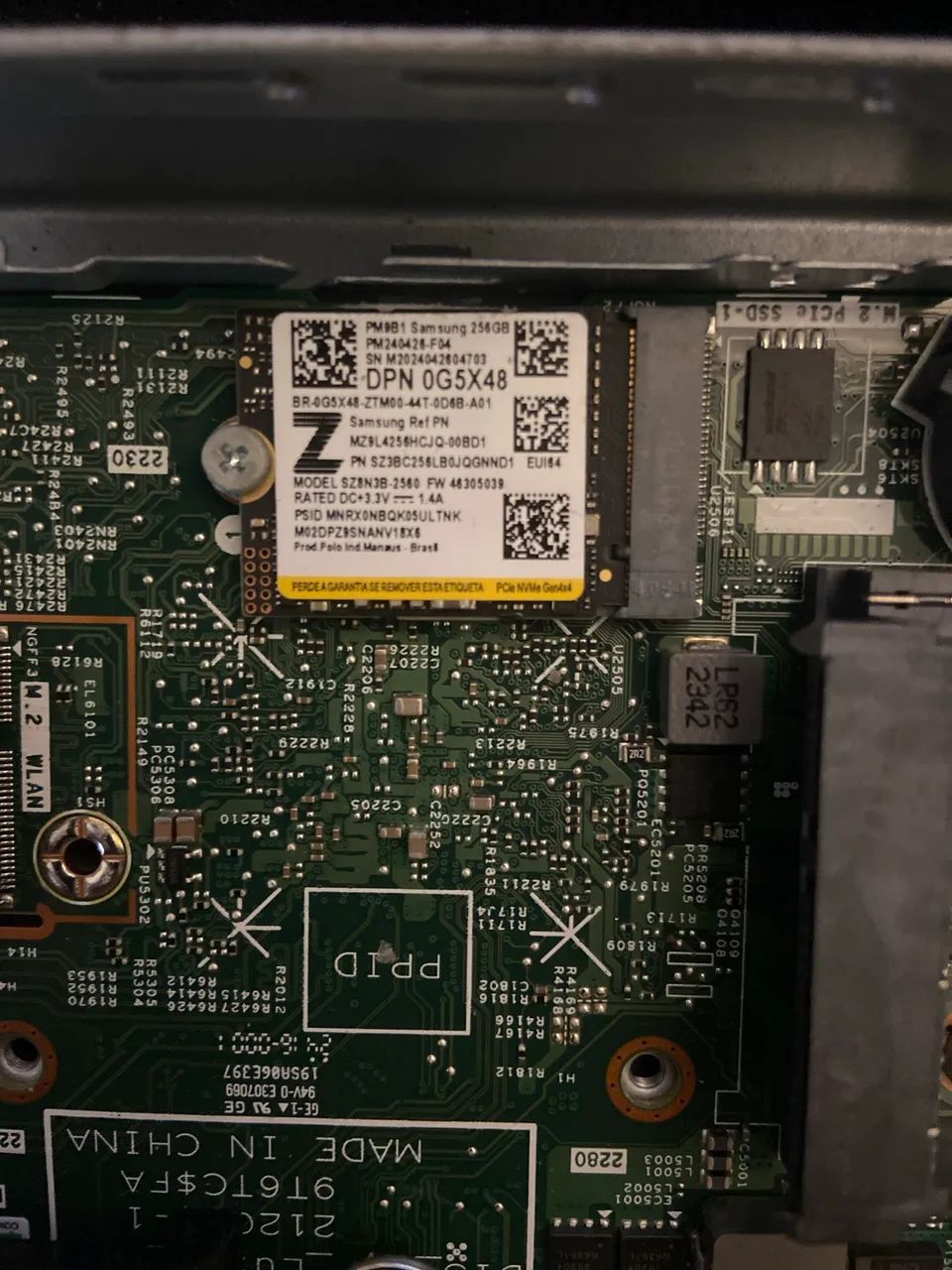 Ssd samsung 256gb