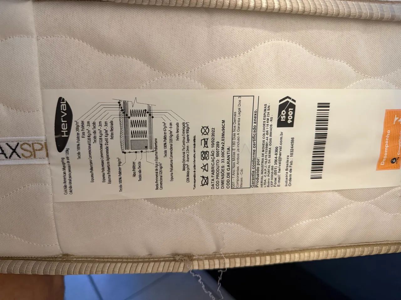 Cama box solteira de molas Herval - Foto 4