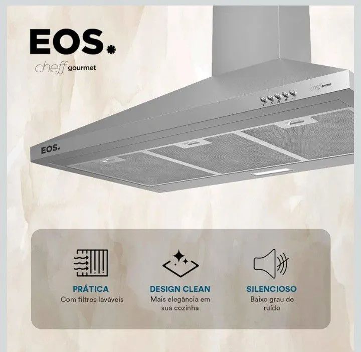 Coifa e depurador de parede pirâmidal EOS  - Foto 2