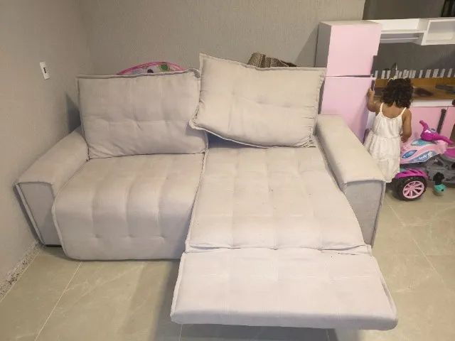Sofá retrátil de linho  - Foto 2