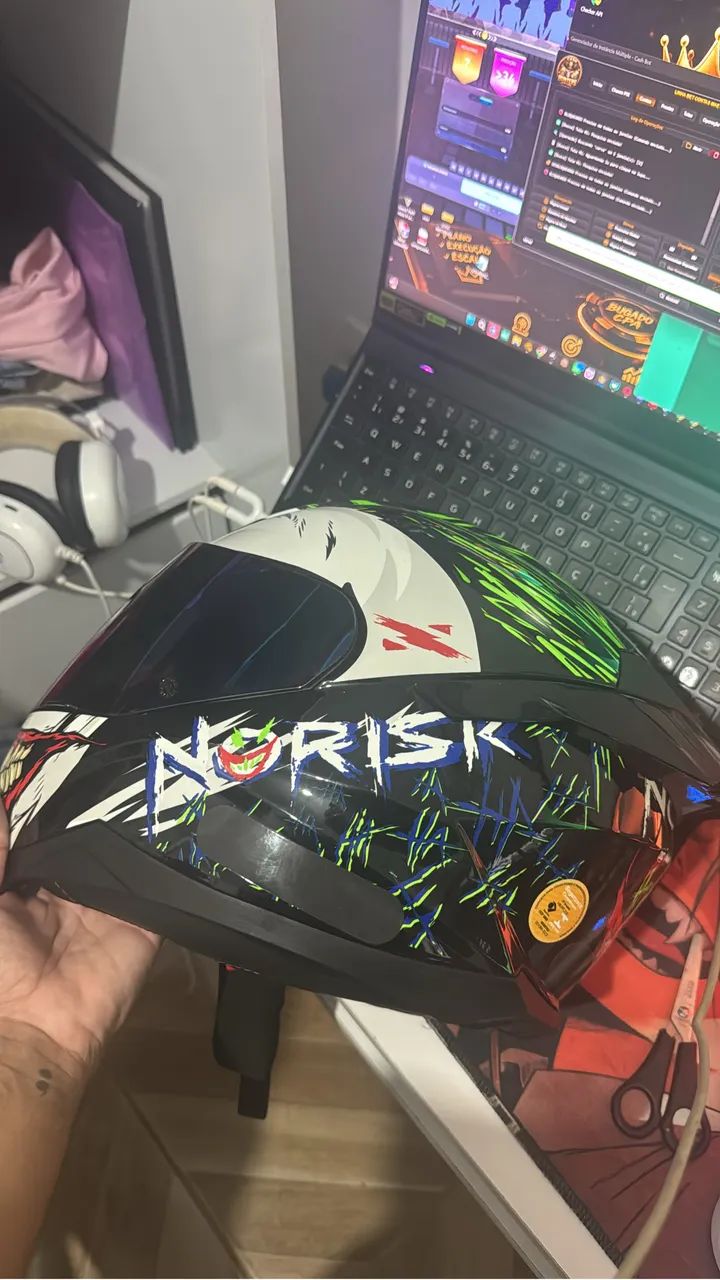 Capacete tamanho 56 coringa top novo  - Foto 2