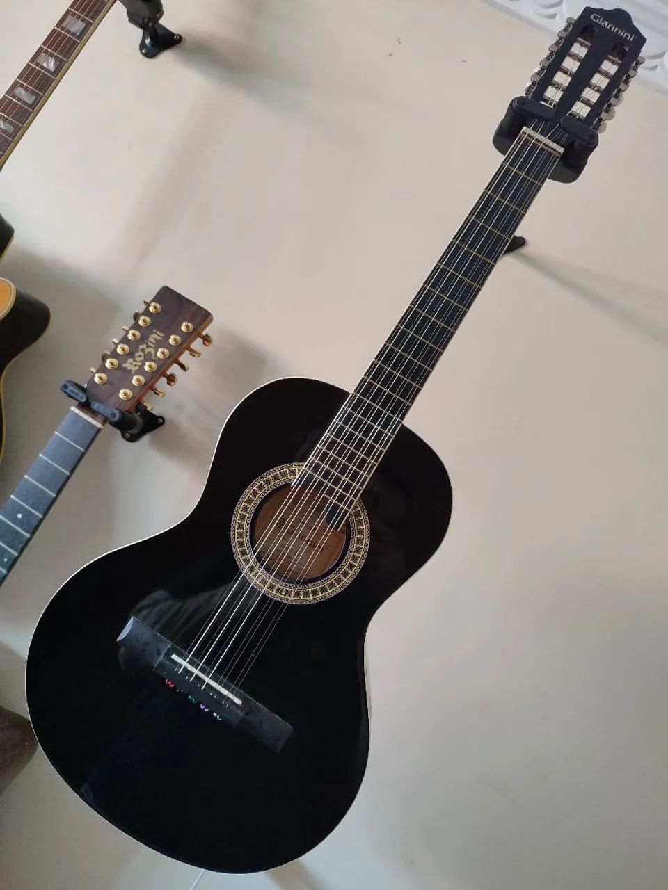 Viola caipira Giannini GVSX 15 BK Preta com Bag Acolchoado