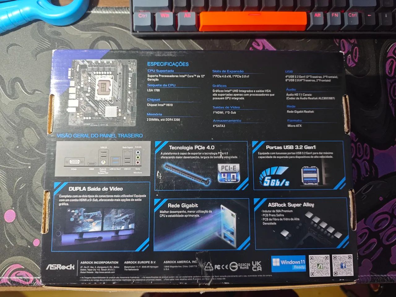 Placa mãe Intel lg1700 H610M-HVS - Foto 2