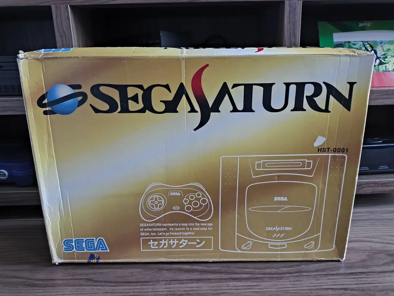 Sega Saturn com caixa e manuais original 